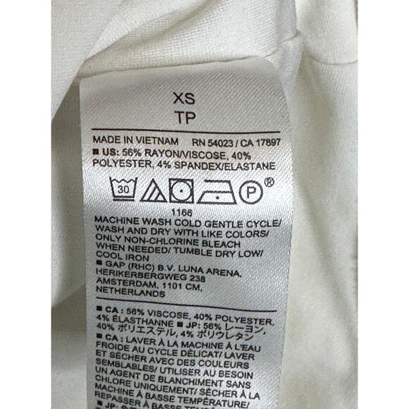 Banana Republic White Halter Bodysuit Sleeveless Stretch Casual Layering XS - Picture 6 of 9